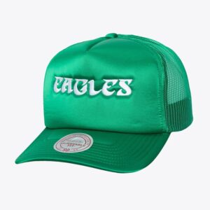Mitchell-Ness-Midnight-Green-Philadelphia-Eagles-Satin-Snapback-Trucker-Hat-300x300