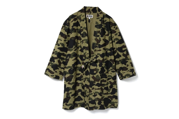 Кимоно BAPE 1st Camo Kimono Long Shirt Green