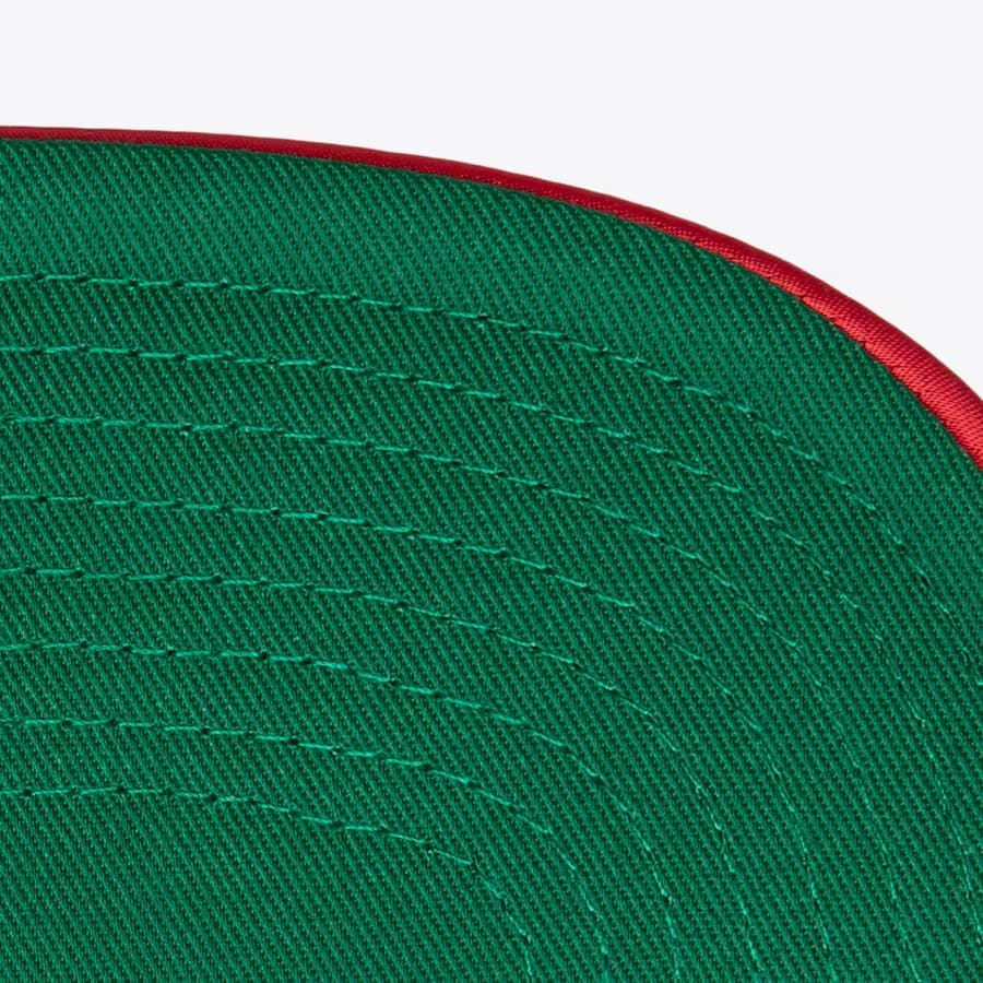 Бейсболка Mitchell & Ness Red Houston Rockets Satin Trucker Snapback Hat