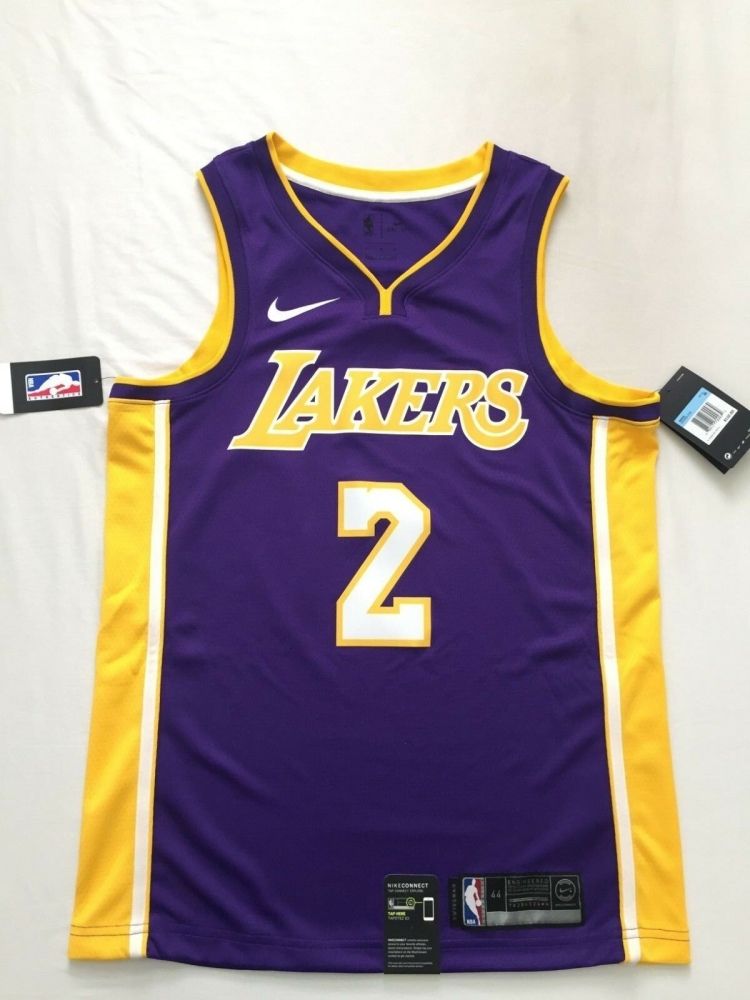 Баскетбольная джерси 2017-18 Lonzo Ball Los Angeles Lakers #2 Statement Purple