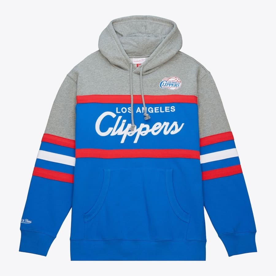 Худи Mitchell & Ness Royal LA Clippers Head Coach Pullover Hoodie