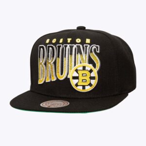 Mitchell-Ness-Black-Boston-Bruins-Line-Work-Snapback-Vintage-Hockey-OG-Snapback-Hat-300x300