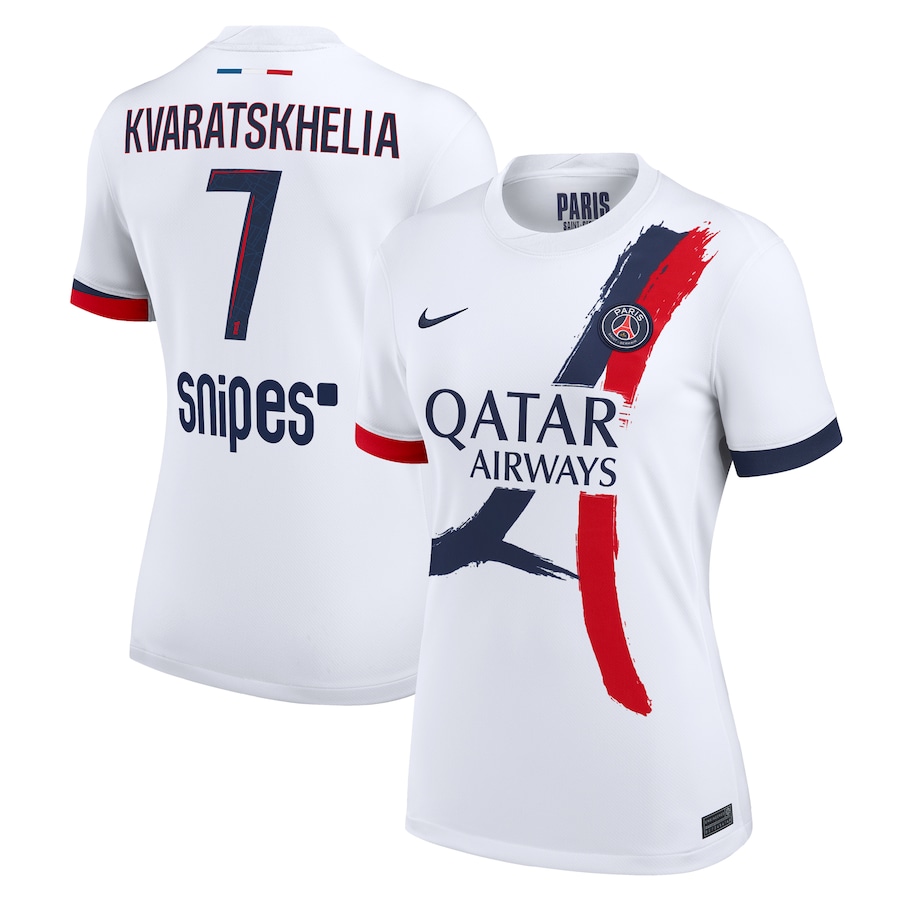 Женское футбольное джерси PSG Nike Away Stadium Shirt 2025-26 - Kvaratskhelia 7