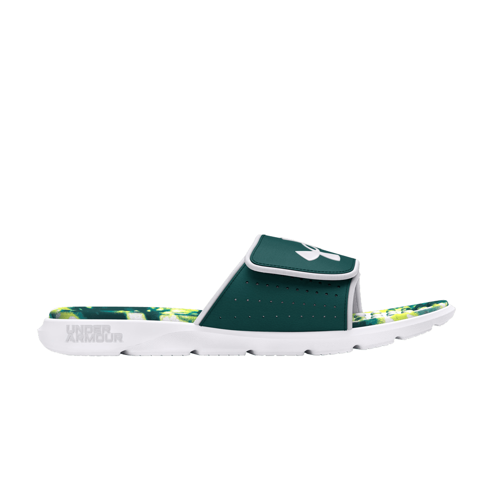 Кроссовки Under Armour Ignite Pro Graphic Footbed Slide 'White Hydro Teal Tie-Dye'