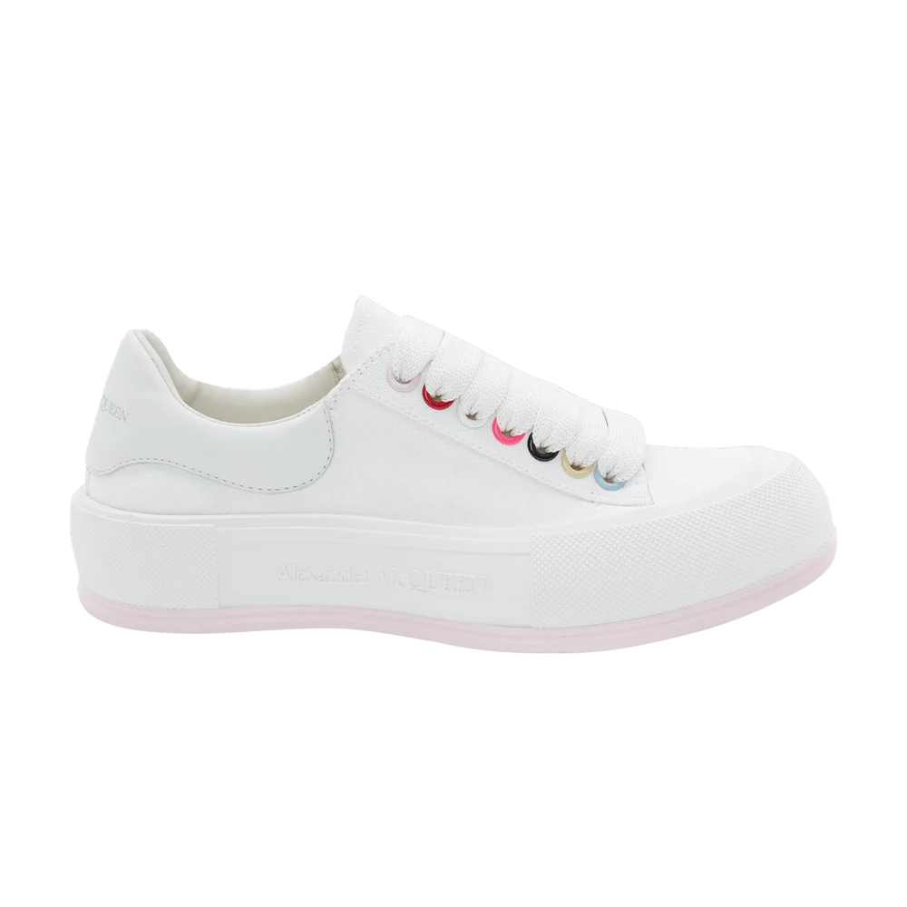 Кроссовки Alexander McQueen Wmns Deck Lace Plimsoll 'White Multi'