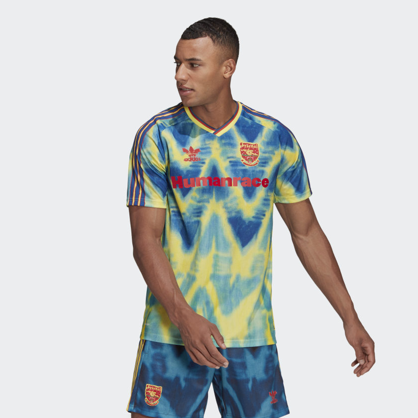 Футболка adidas Arsenal Human Race Jersey Eqt Yellow/Collegiate Navy
