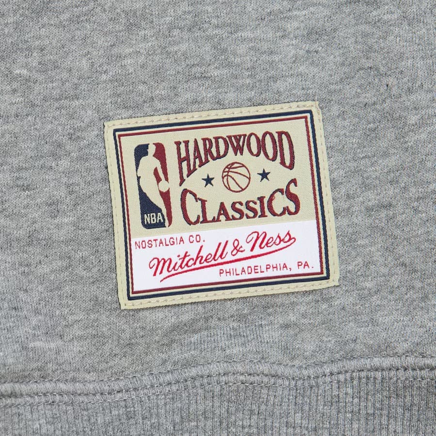 Худи Mitchell & Ness Gray Chicago Bulls Collegiate Pullover Hoodie