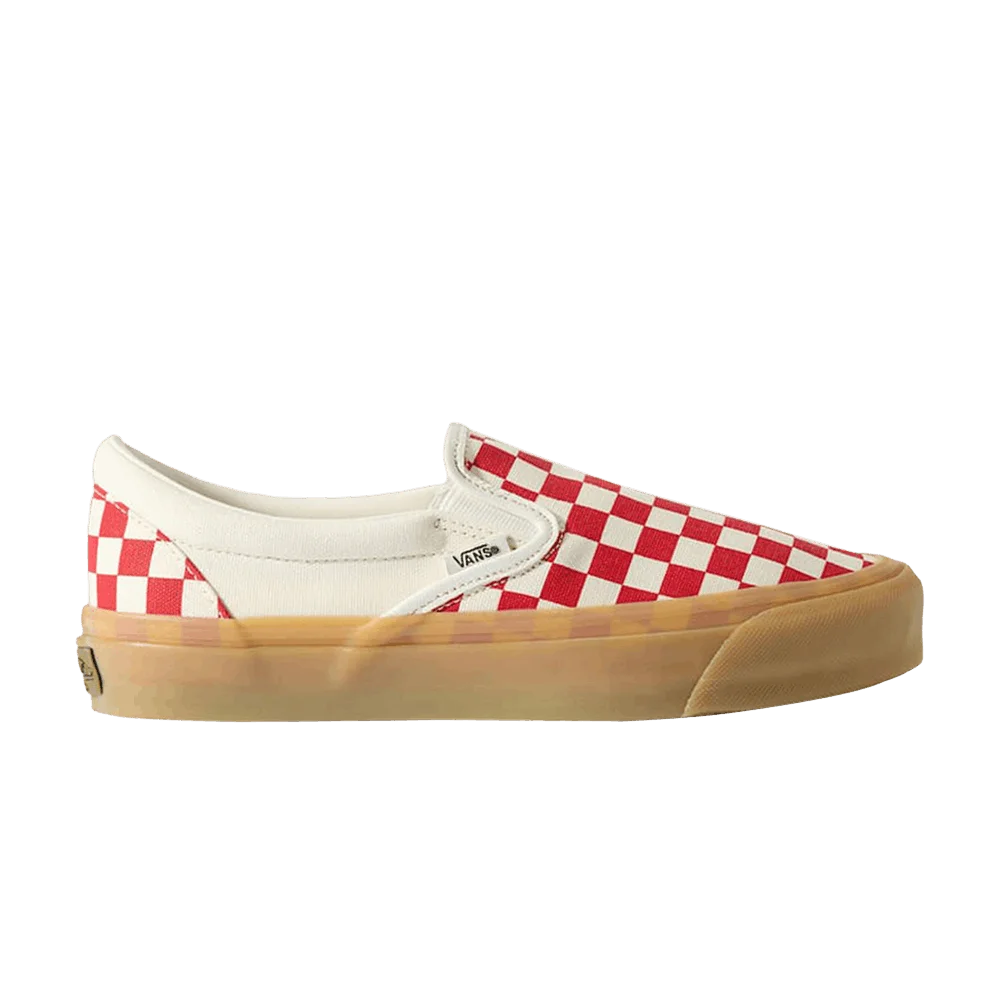 Кроссовки Vans Lx Classic Slip On 98 'Beige Racing Red Chekerboard'