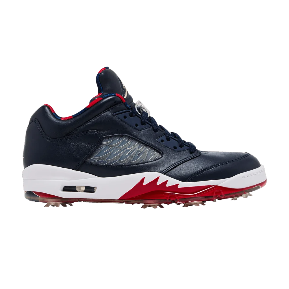 Krossovki-Air-Jordan-5-Low-Golf-Obsidian-Red