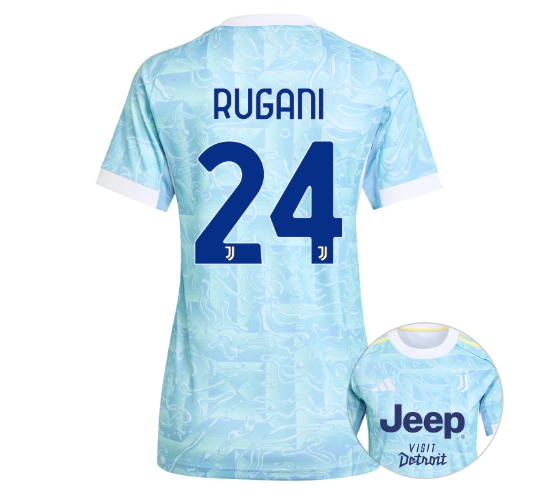 Женское футбольное джерси JUVENTUS away jersey 25/26 RUGANI 24