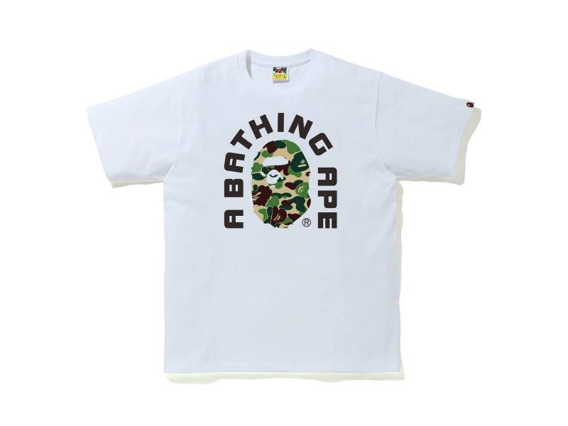 Футболка BAPE ABC Camo College 2020 Tee White/Green