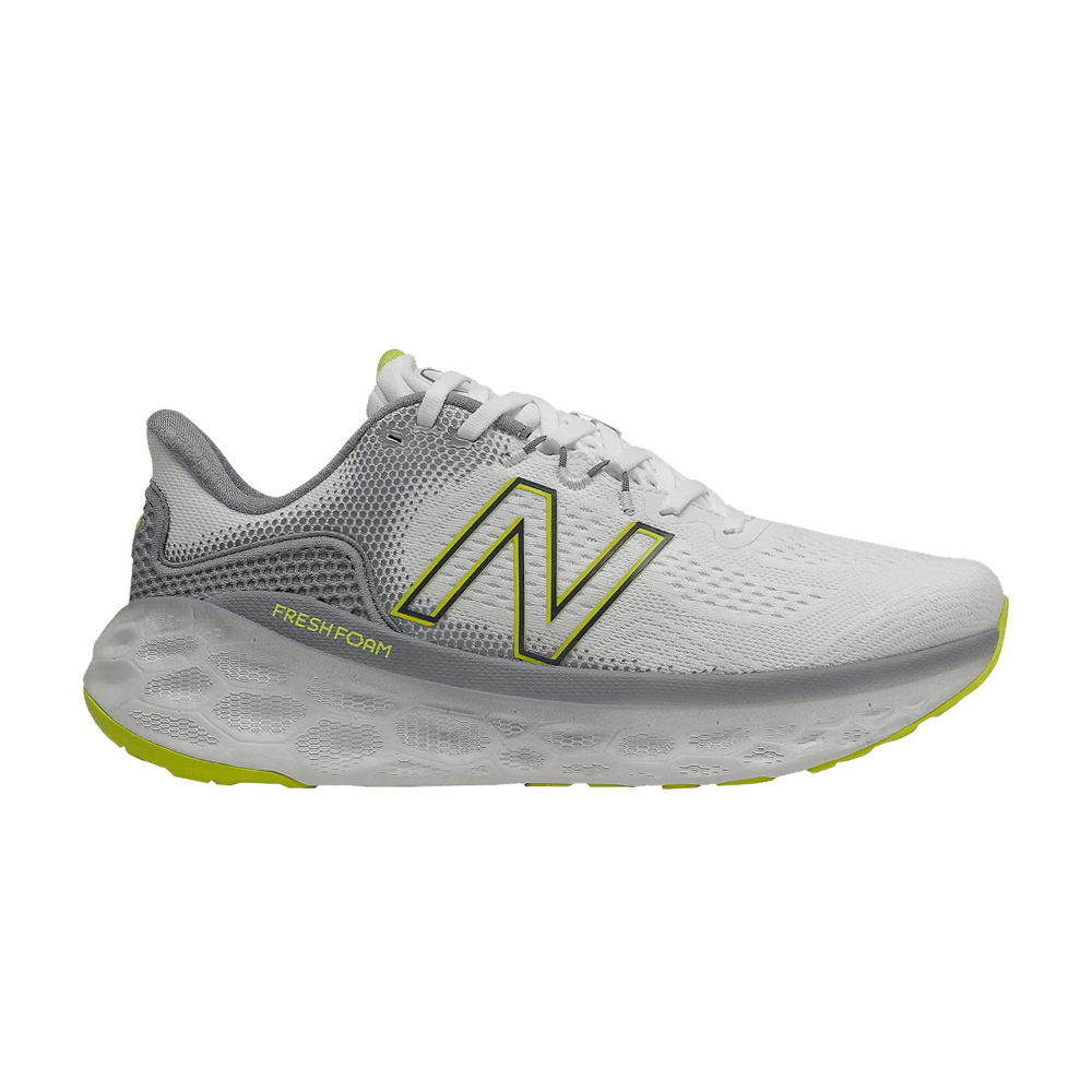Кроссовки New Balance Fresh Foam More v3 4E Wide 'Ocean Grey Sulphur Yellow'
