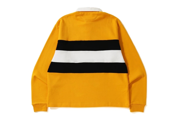 Рубашка BAPE Relax Silhouette Rugby Yellow