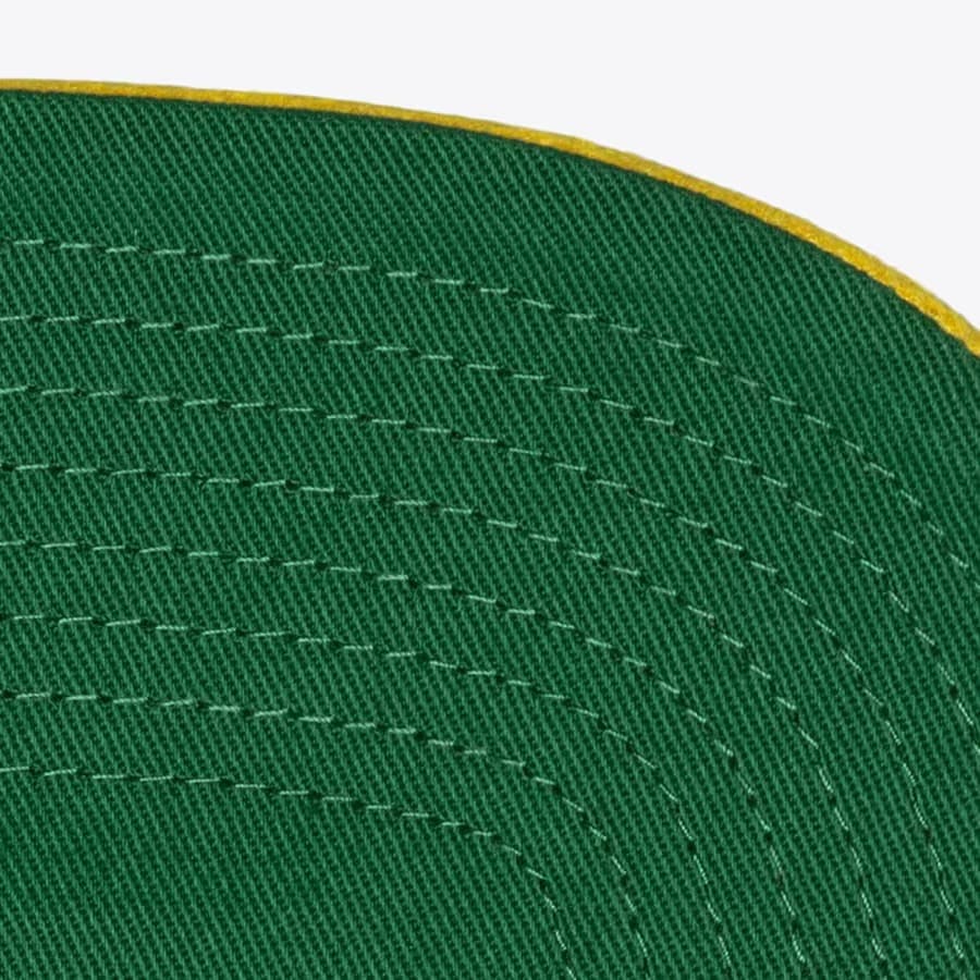 Бейсболка Mitchell & Ness Green Gold Seattle Supersonics Hardwood Classics Sueduroy Snapback Hat