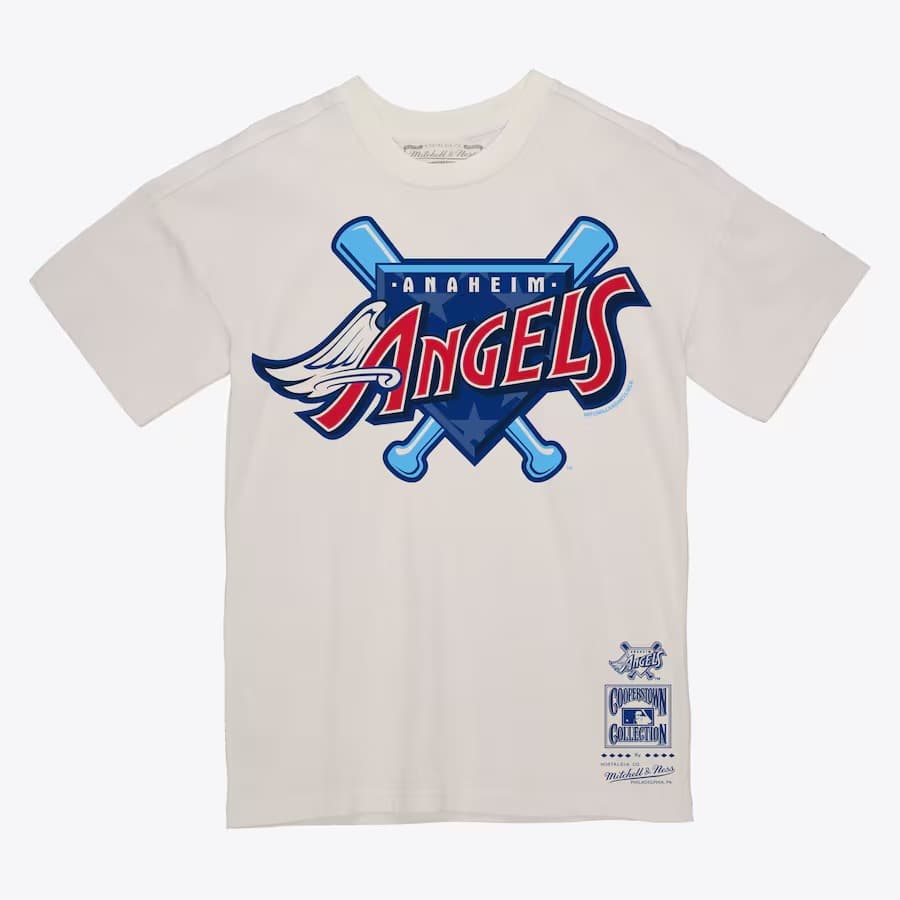 Футболка Mitchell & Ness Cream Los Angeles Angels Freedom T-Shirt