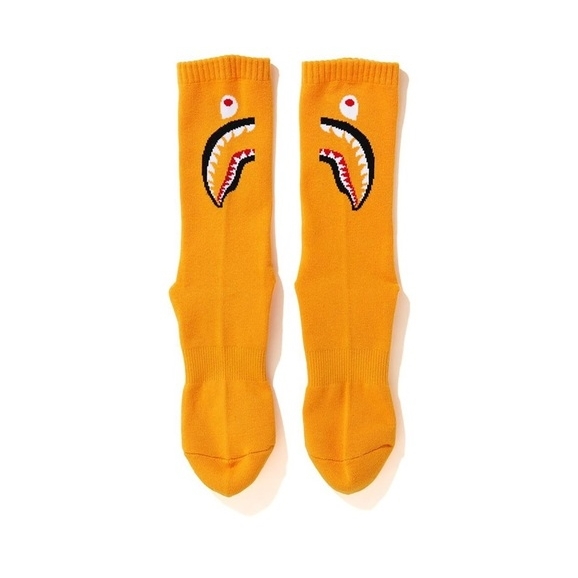 Спортивные носки BAPE Shark Socks (FW20) Orange