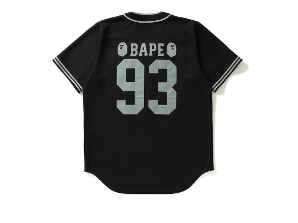 Рубашка BAPE Majestic Baseball Shirt Shirt Black