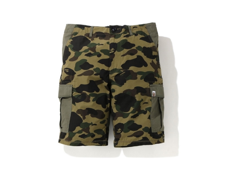 Спортивные шорты BAPE 1st Camo Wide 6Pocket Shorts Green