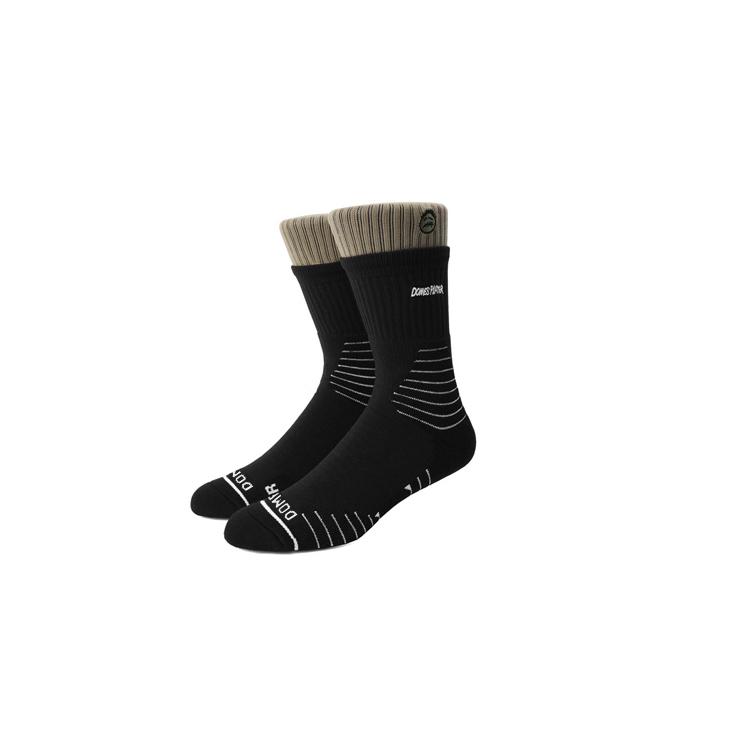 Спортивные носки Ehot Double Black-Brown Crew Socks