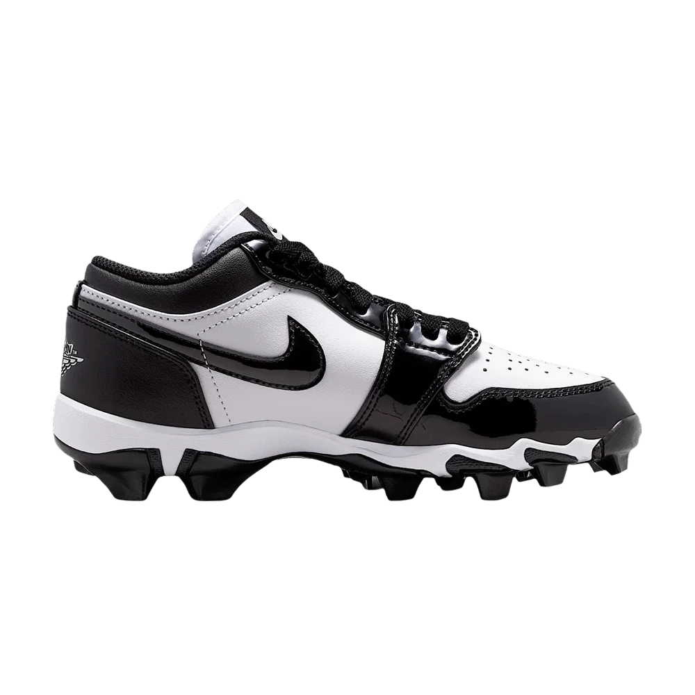 Кроссовки Air Jordan 1 Low GS Cleats 'White Black'