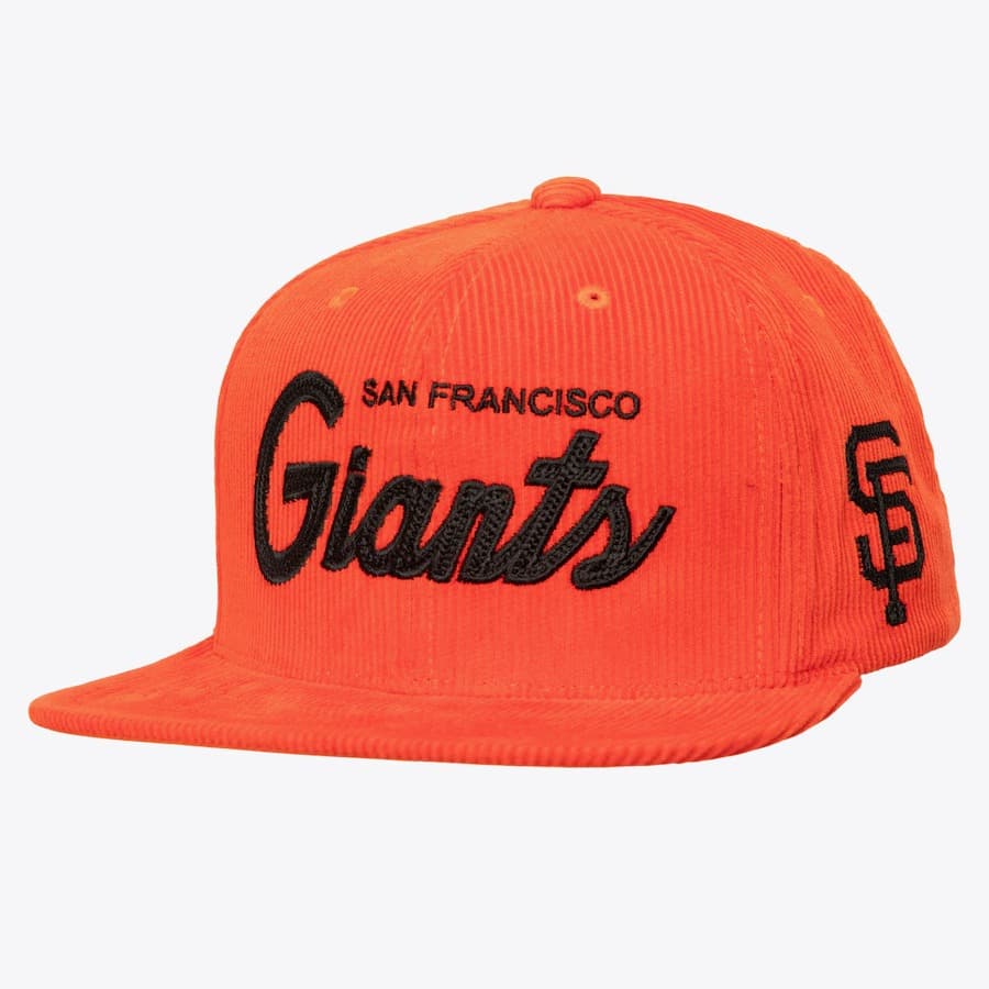 Mitchell-Ness-Orange-San-Francisco-Giants-Corduroy-Snapback-Hat