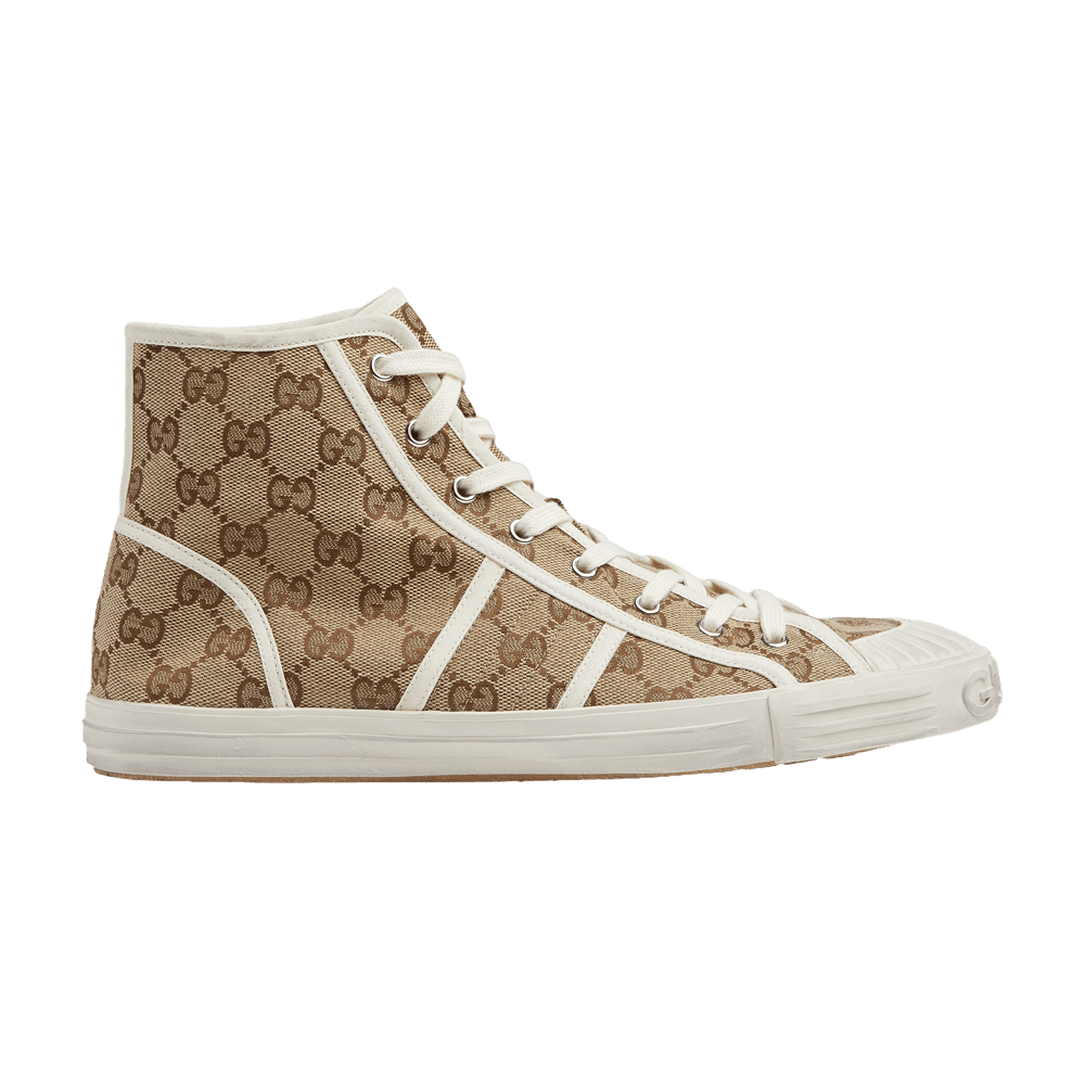 Кроссовки Gucci Signature High Top 'GG Canvas - Beige Ebony'