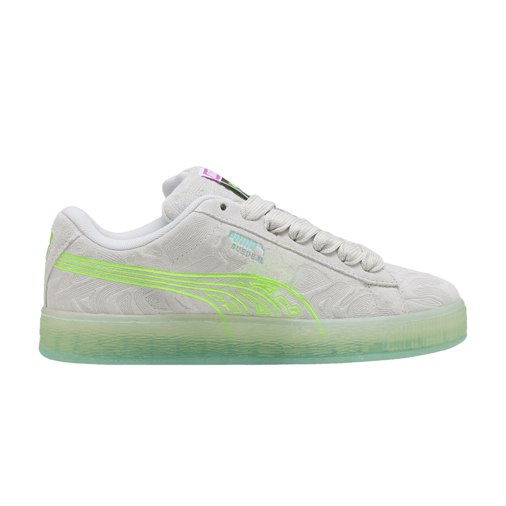 Кроссовки Puma Suede XL 'Alien - Silver Mist Peaceful Blue'