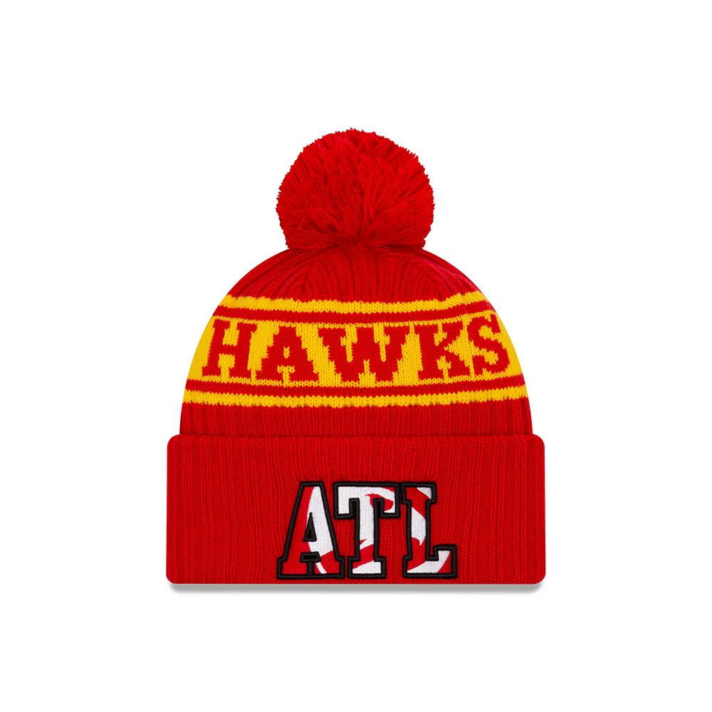 Шапка New Era Atlanta Hawks 2021 Draft Edition Pom Knit NBA Beanie