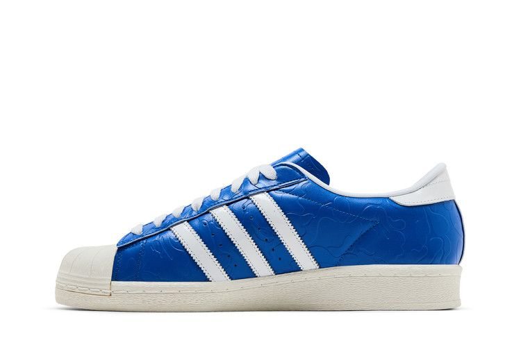 Кроссовки BAPE x adidas Superstar Vintage 'Blue White'