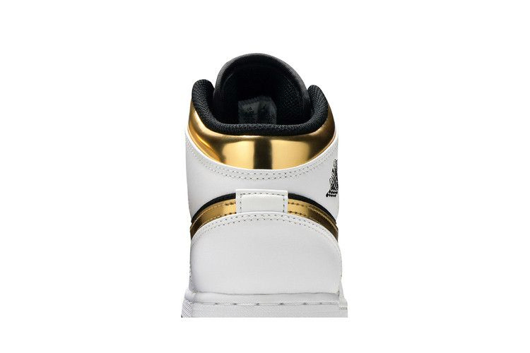 Кроссовки Air Jordan 1 Mid GS 'White Gold'