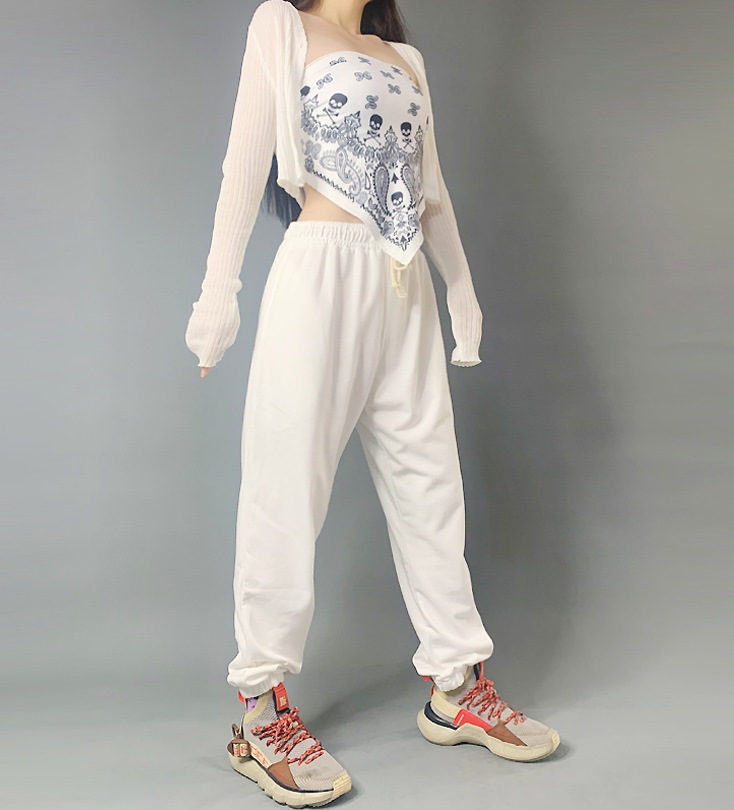 Спортивные брюки 2020 Hip-hop Sweatpants Monochromatic White