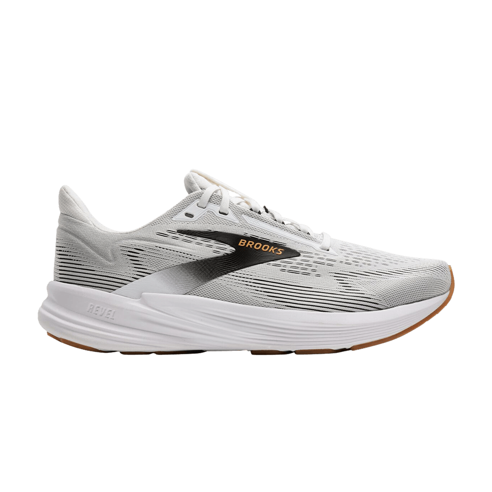 Кроссовки Brooks Revel 8 'White Black Oak Buff'