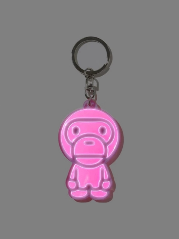 BAPE-Baby-Milo-Reflective-Keychain-Pink-2