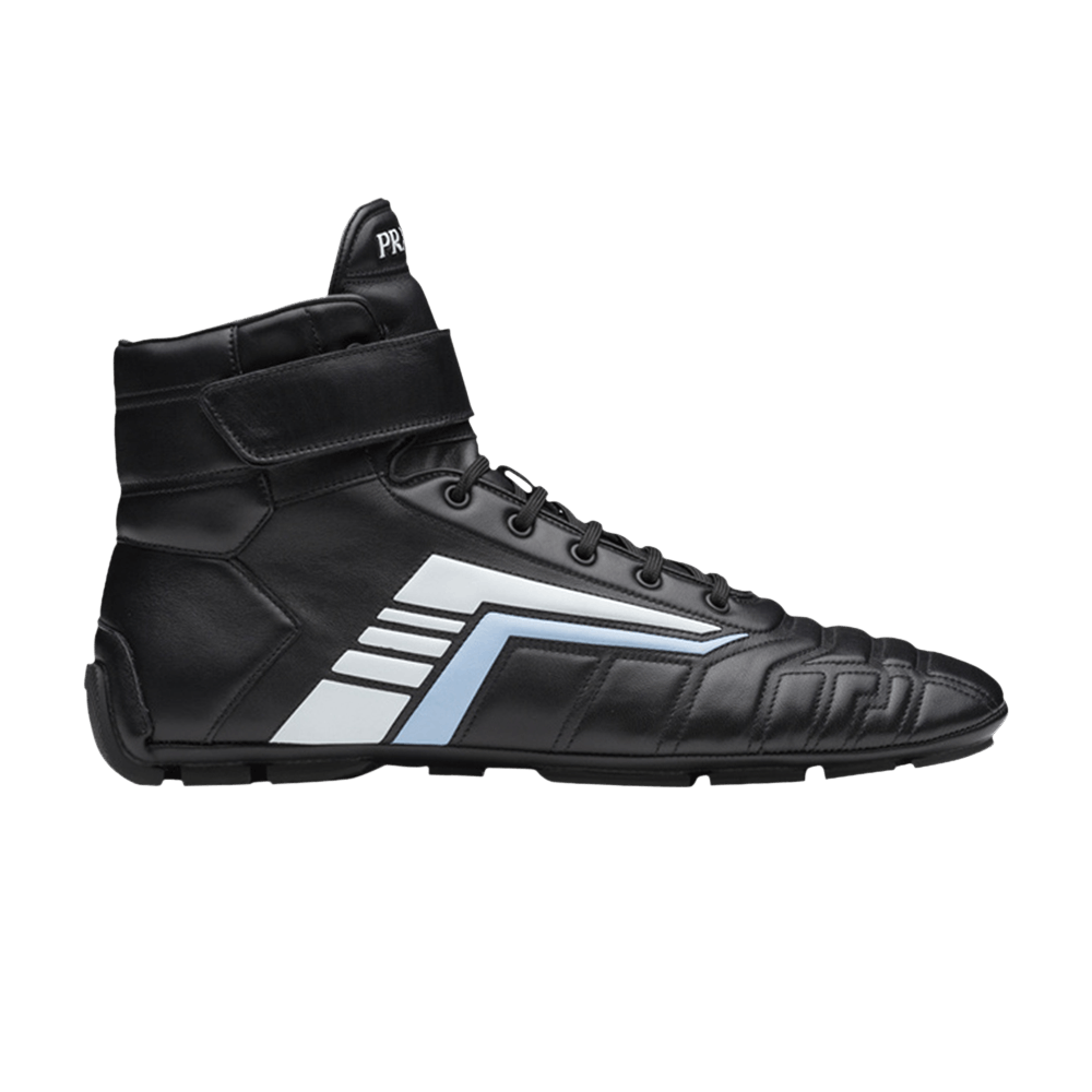 Кроссовки Prada Rev Cuero High 'Black Light Blue'