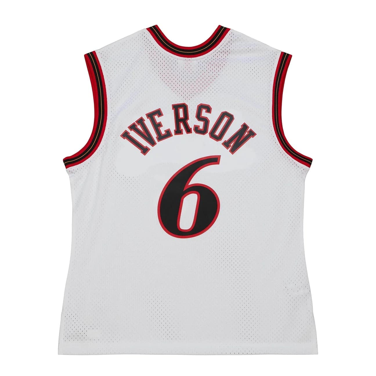 Баскетбольная джерси 2002 Philadelphia 76ers Allen Iverson #6 Swingman All Star Game Hardwood Classics White Jersey