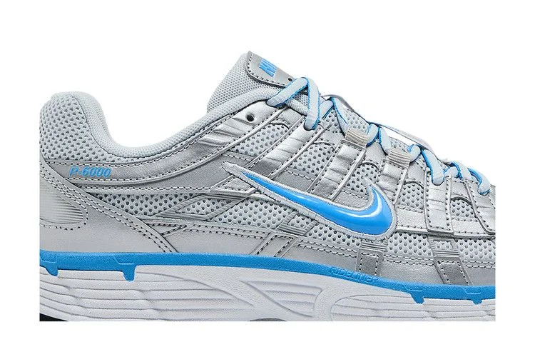 Кроссовки Nike P-6000 'Metallic Platinum University Blue'