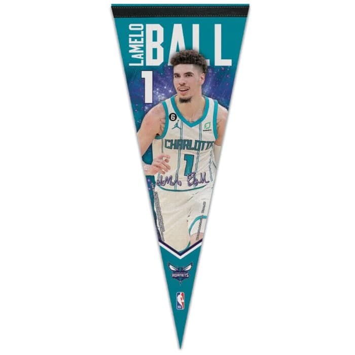 Вымпел LaMelo Ball Charlotte Hornets NBA Premium Pennant