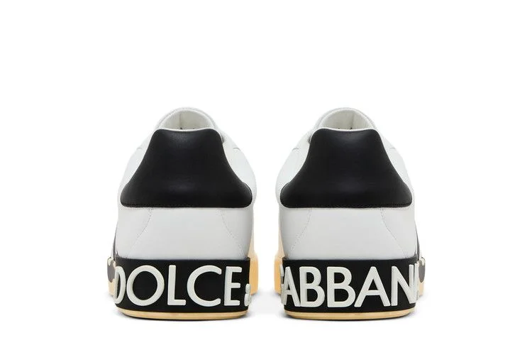 Кроссовки Dolce & Gabbana Portofino Low 'DG Logo Print - White Black'