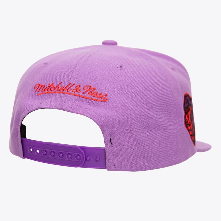 Бейсболка Mitchell & Ness Purple Toronto Raptors Hardwood Classics Logo Eclipse OG Snapback Hat