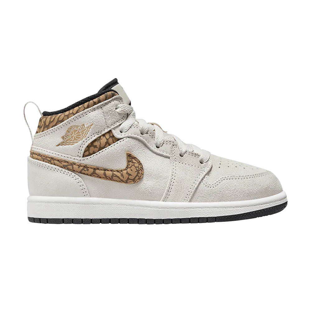 Krossovki-Air-Jordan-1-Mid-SE-PS-Brown-Elephant