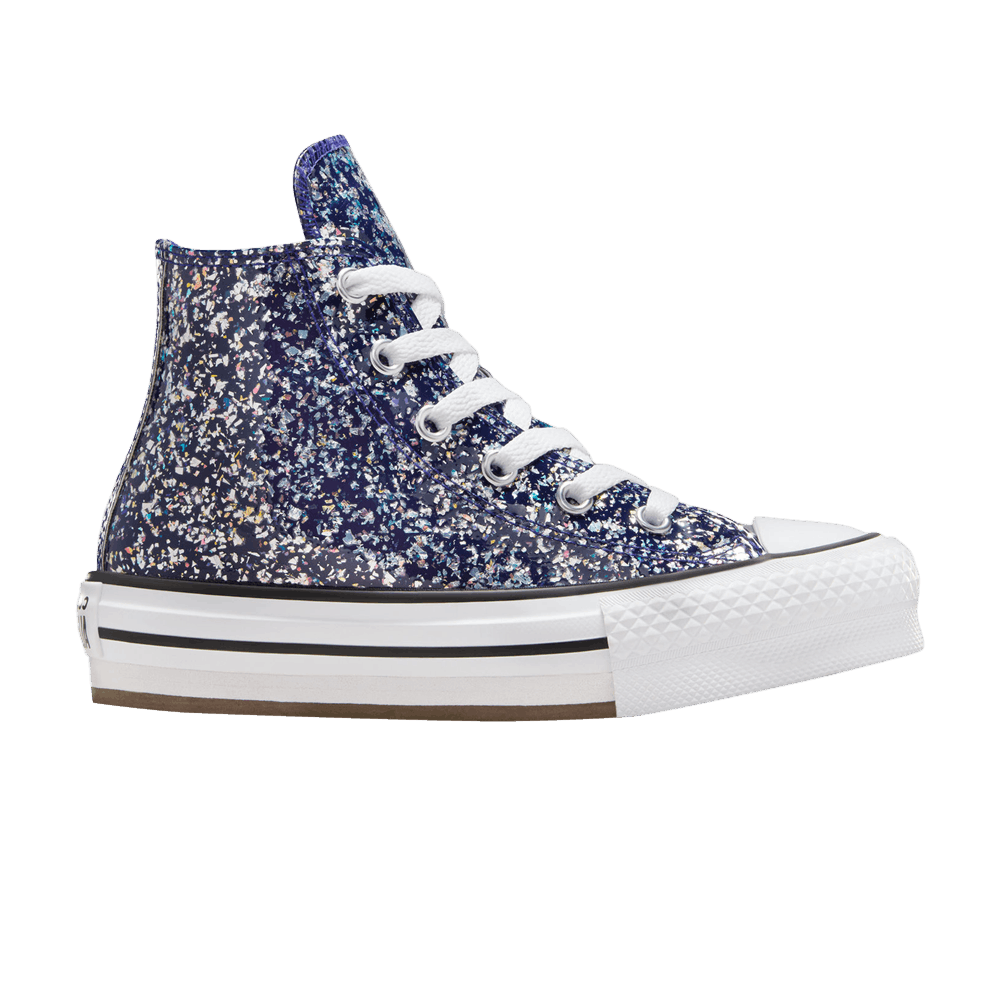 Кроссовки Converse Chuck Taylor All Star EVA Lift High PS 'Glitter - Night Indigo'