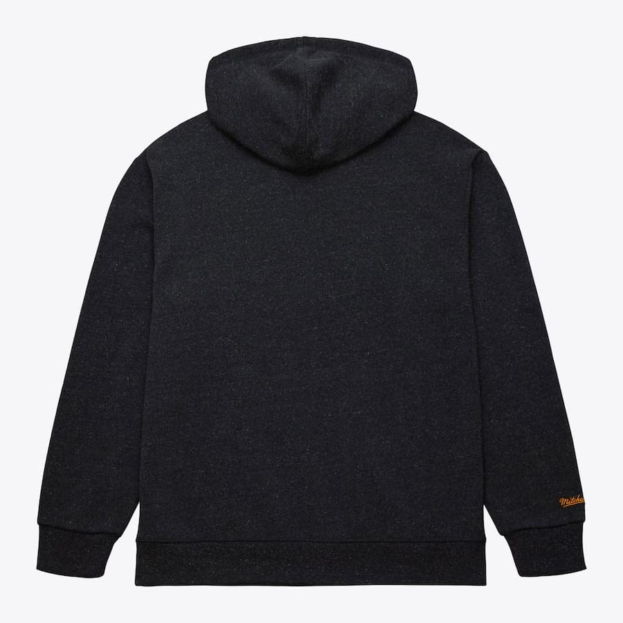Худи Mitchell & Ness Black Los Angeles Lakers Snow Washed Fleece Pullover Hoodie