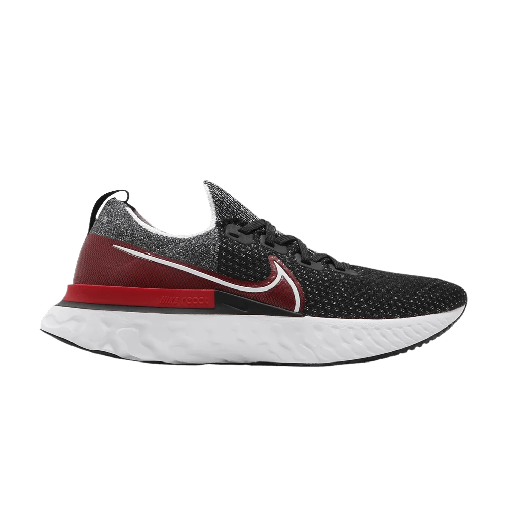 Кроссовки Nike React Infinity Run Flyknit 'Black University Red'