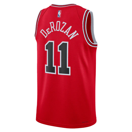 Баскетбольная джерси 2023-24 Chicago Bulls DeMar DeRozan #11 Swingman Icon Edition Red Jersey
