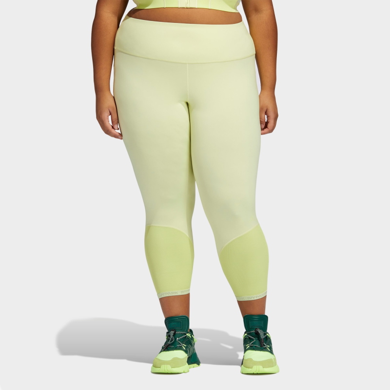 Тайтсы adidas Ivy Park Rib Panel Tights (Plus Size) Yellow Tint