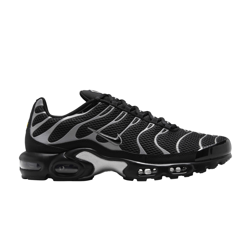 Кроссовки Nike Air Max Plus Premium 'Black Metallic Silver'