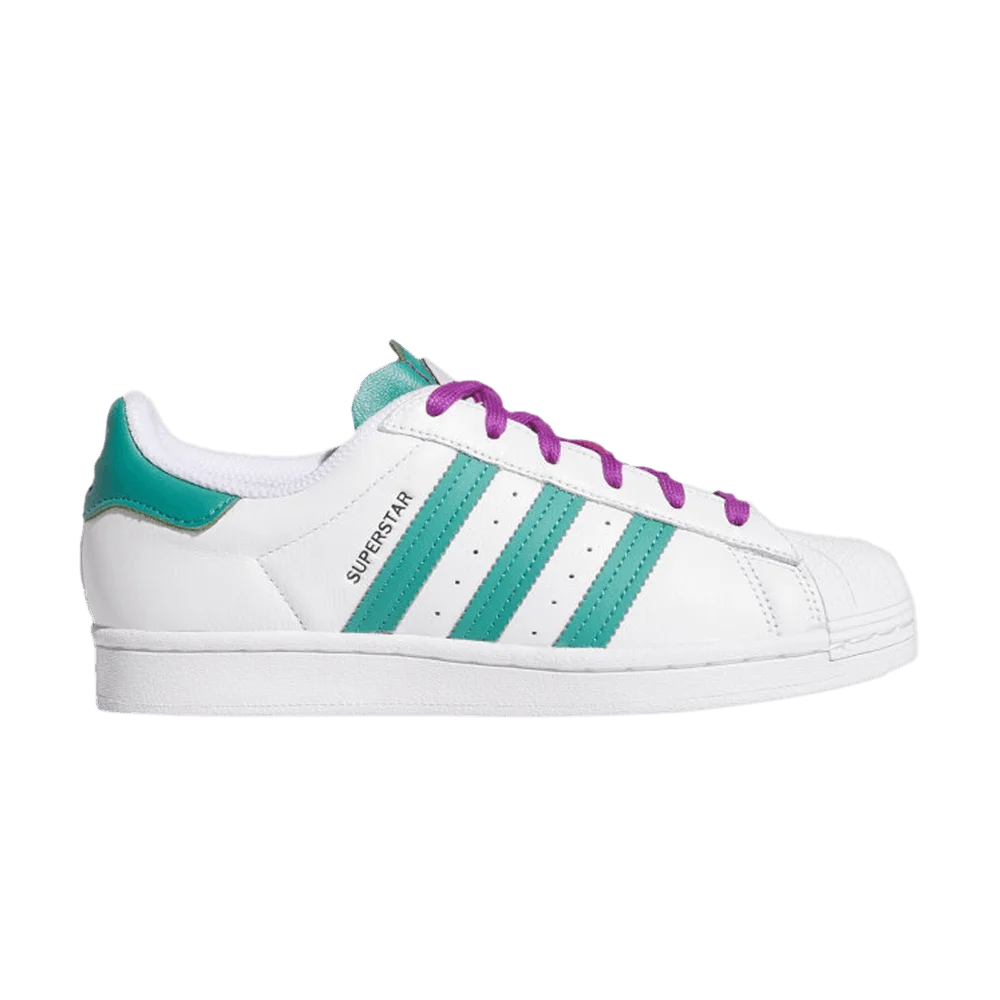 Krossovki-Adidas-Wmns-Superstar-White-Glory-Green