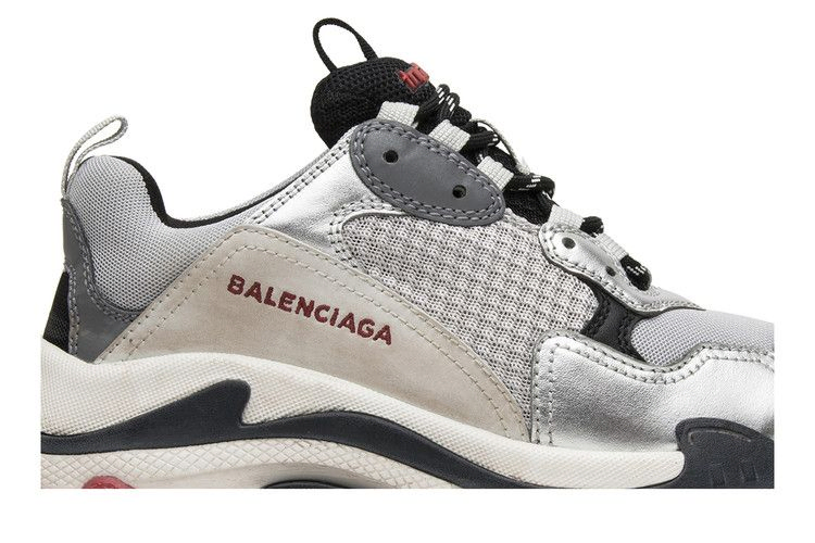 Кроссовки Balenciaga Triple S Sneaker 'Silver' 2018