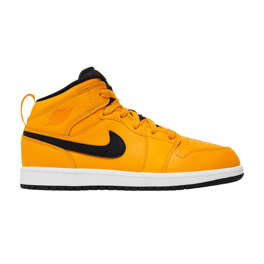 Krossovki-Air-Jordan-1-Mid-PS-University-Gold