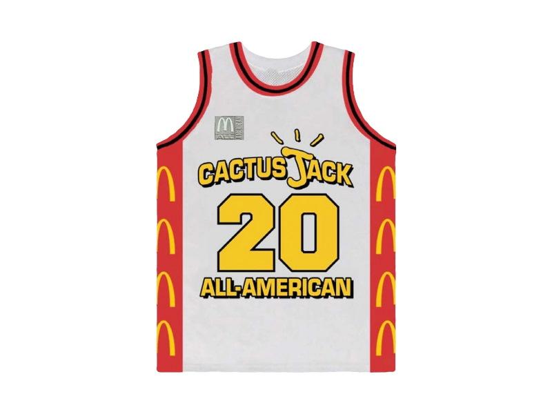 Баскетбольная джерси Travis Scott x McDonald’s Cactus Jack All American Jersey White